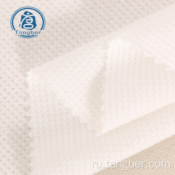 Вафельная ткань для вязания 65% полиэстера 35% хлопка